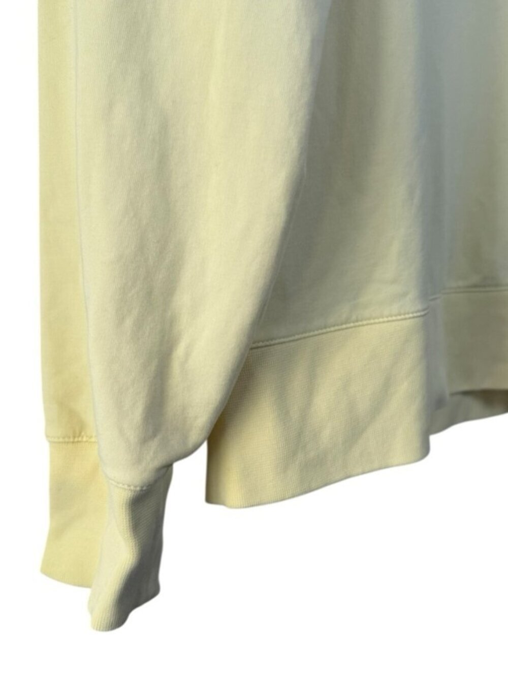 Patrick Assaraf Crewneck Sweater Men’s Size Medium Yellow Pima Cotton - Picture 5 of 8